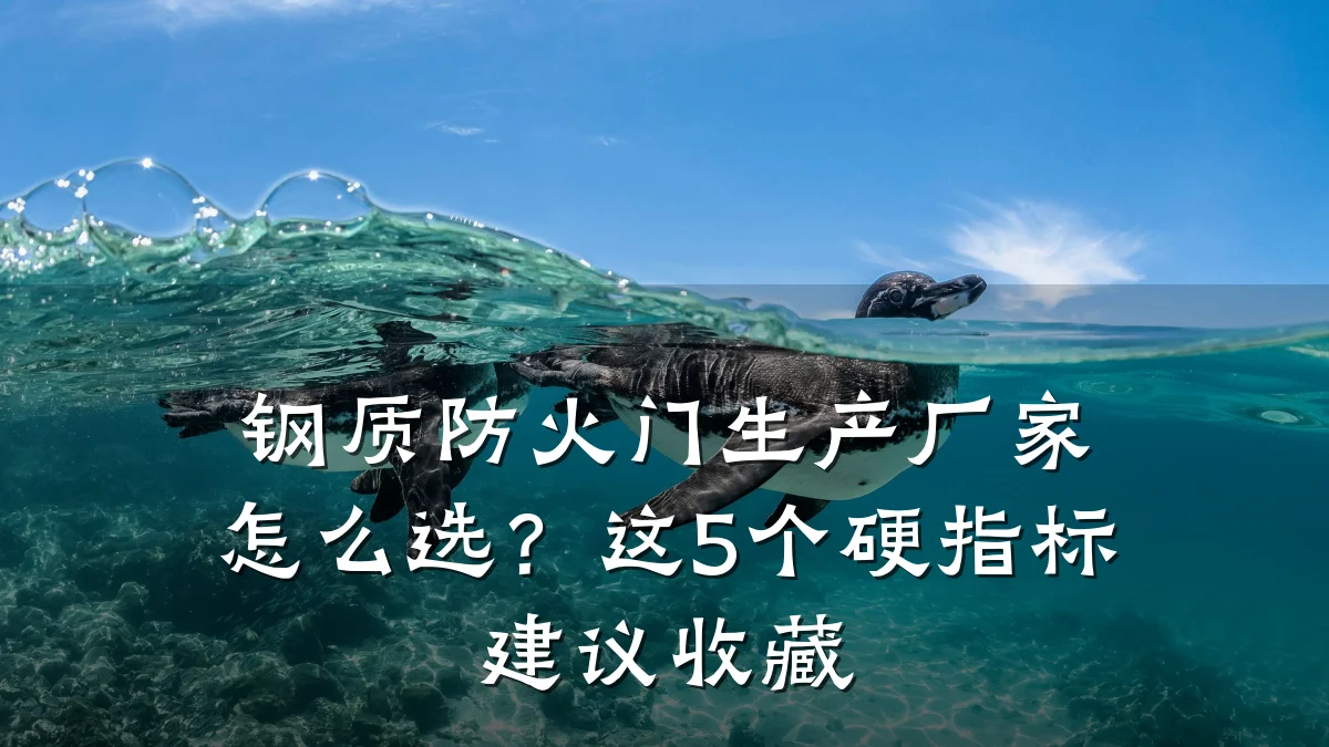 钢质防火门生产厂家怎么选?这5个硬指标建议收藏
